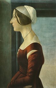 女性のポートレート 作： Sandro Botticelli